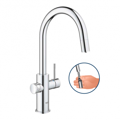 GROHE Blue C-tud udtræk krom GROHE Blue vandhaner