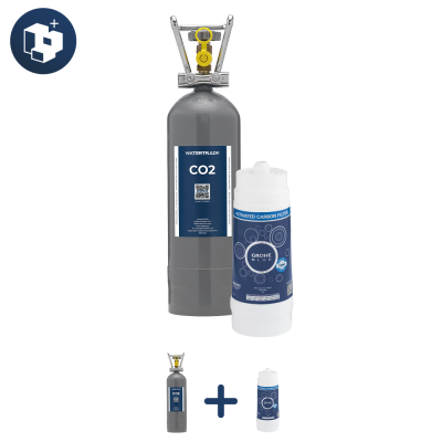 GROHE Blue Pro startsæt. 2 kg CO2 + kulfilter Bundles