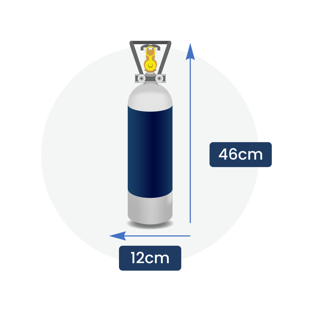 2 kg CO2 flaske (1 pak)