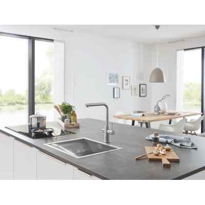 GROHE Blue Home - L-tud - Med udtræk - Supersteel GROHE Blue Home