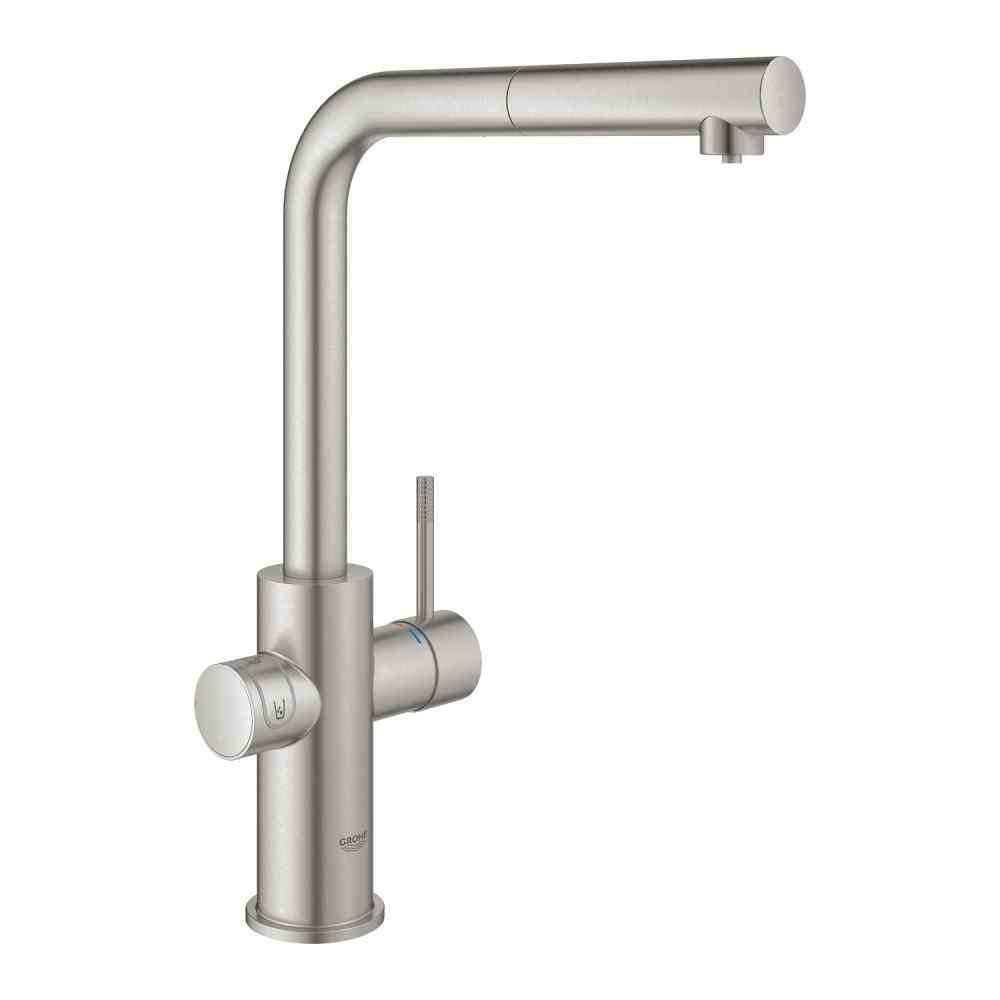 GROHE Blue Home - L-tud - Med udtræk - Supersteel GROHE Blue Home