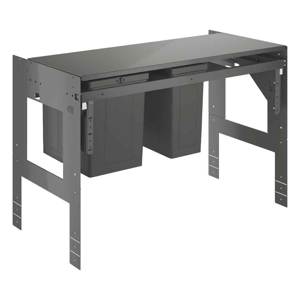 Affaldsspand 90cm, 2x8+11L Affaldssortering